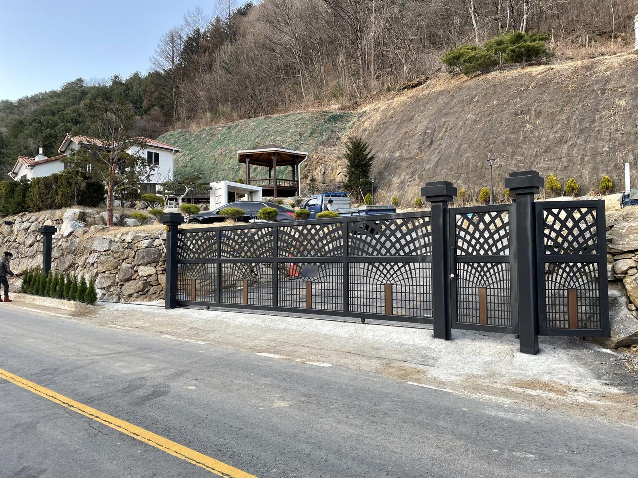 자동슬라이딩대문 시공 사진 2